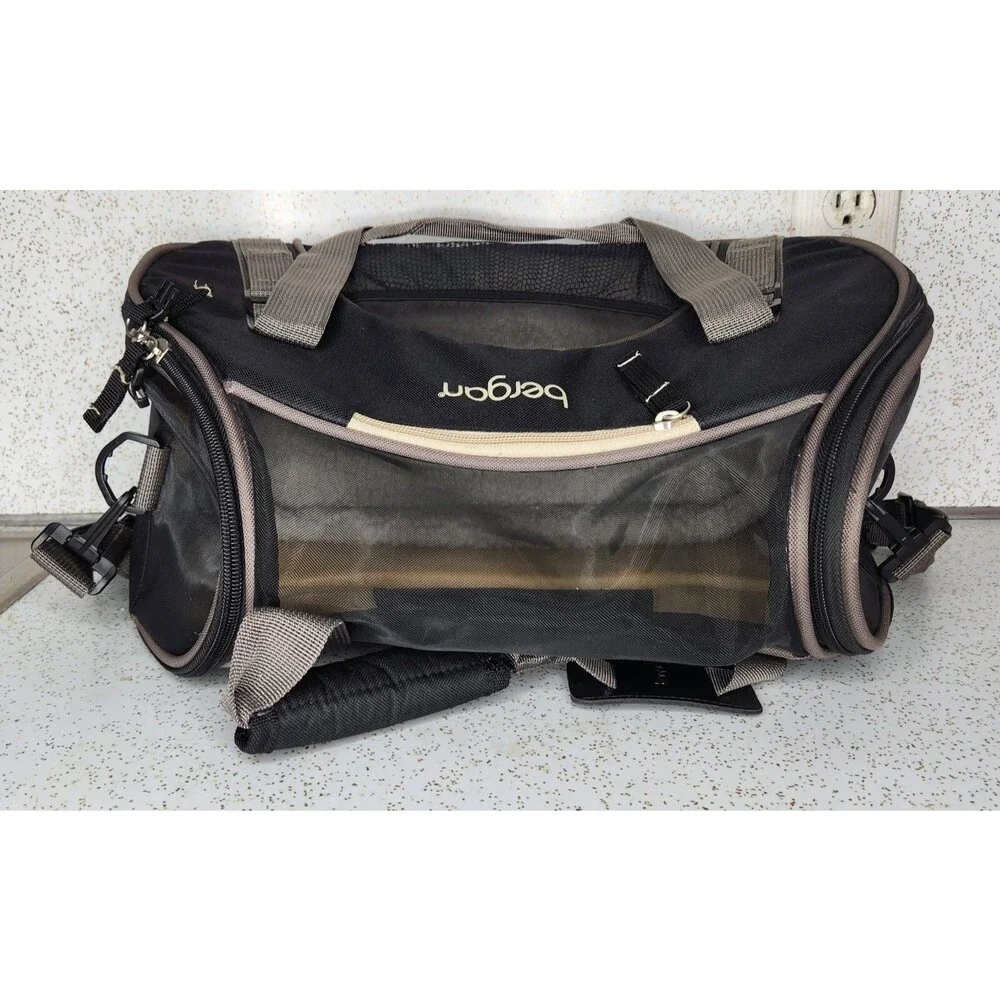 Bergan Comfort Carrier Bag Airline Approved Small Pets Dog/Cat Black Brown